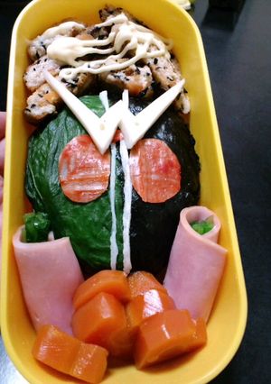 キャラ弁　仮面ライダーW-レシピのメイン写真