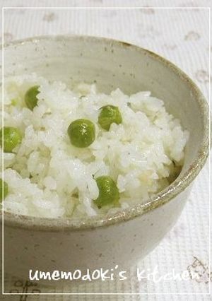 爽やか～♪　グリンピースご飯-レシピのメイン写真