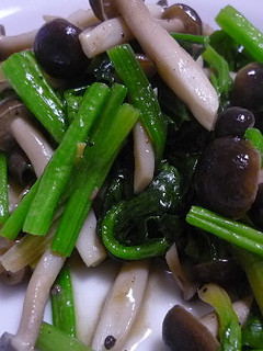きのことほうれん草のアンチョビ炒め-レシピのメイン写真