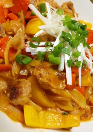 豚コマで手軽酢豚♪-レシピのメイン写真