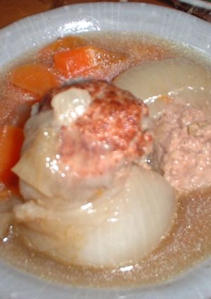 淡路の玉ねぎでつくった肉詰めスープ-レシピのメイン写真