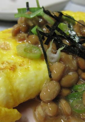 ～ﾁｮｯﾄおしゃれな納豆の卵焼き～-レシピのメイン写真