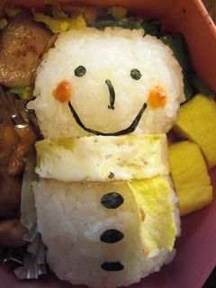 ♪キャラ弁 雪だるま♪-レシピのメイン写真