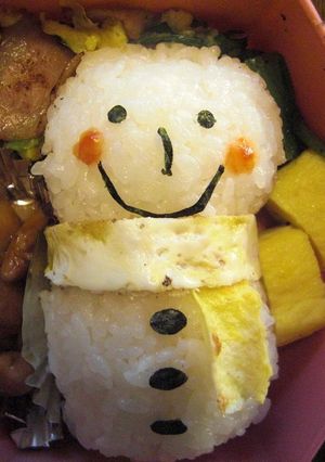♪キャラ弁　雪だるま♪-レシピのメイン写真