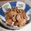 鶏の砂肝のガーリック チリソース和え