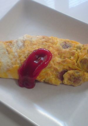 ウインナーとチーズの卵焼き-レシピのメイン写真