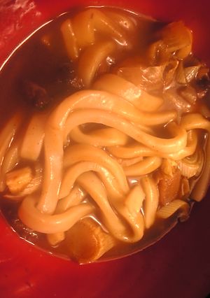 簡単：即席：レトルトカレーのカレーうどん-レシピのメイン写真