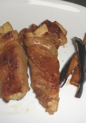 豚ロース薄切り肉で生姜焼き巻き-レシピのメイン写真