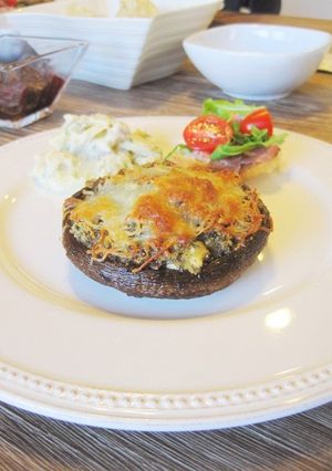 ベビーポータベラ♡モッツァレラハーブ焼き-レシピのメイン写真