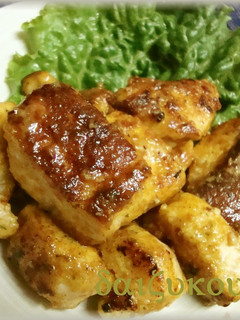 塩麹でジューシー♪胸肉のカレーマヨ焼き♪-レシピのメイン写真