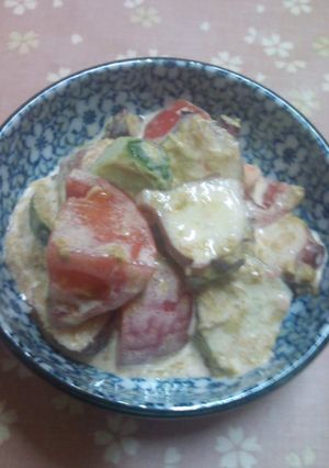海苔の佃煮の、タコとトマトの洋風和え-レシピのメイン写真