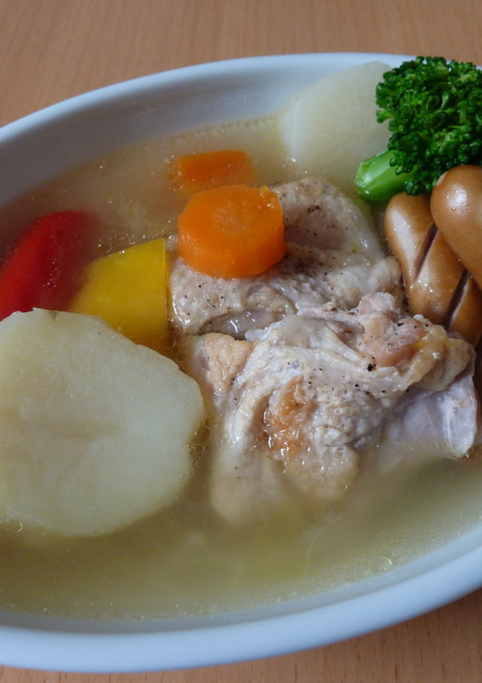 鶏ハムを作った残りでお手軽♪スープ-レシピのメイン写真