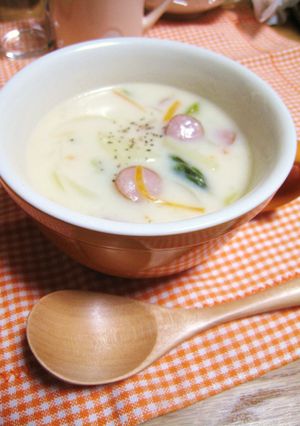 ウインナー入り❤おかずクリームスープ-レシピのメイン写真