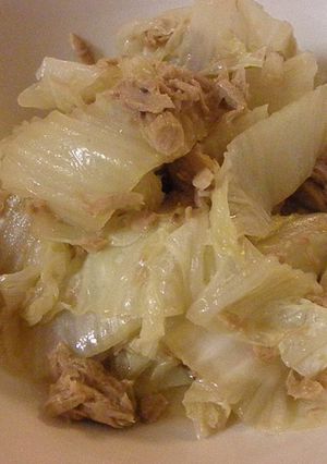ルクルーゼで白菜とツナの簡単煮-レシピのメイン写真