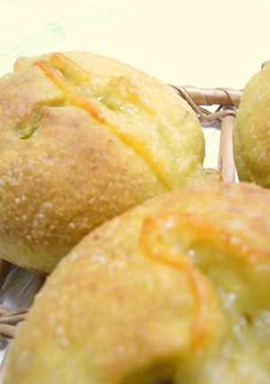 カレー風味チーズおからパン（酒粕酵母）-レシピのメイン写真