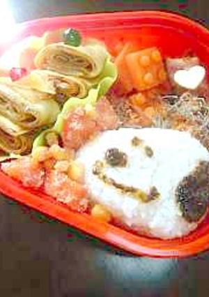 ごはんですよー　スヌーピーキャラ弁-レシピのメイン写真
