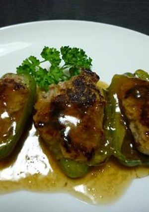 ピーマン肉づめしょうが餡かけ-レシピのメイン写真