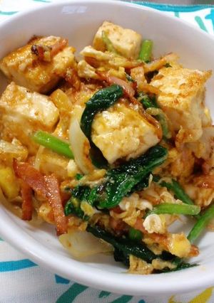 美味しいよ！オイマヨ豆腐丼♪-レシピのメイン写真