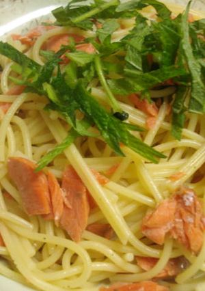 塩鮭と大葉のお手軽パスタ-レシピのメイン写真