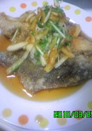 カレイ揚げｻｯﾊﾟﾘ-レシピのメイン写真