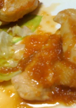 鶏の玉ねぎソースがけ-レシピのメイン写真