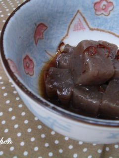 お弁当にももってこい、こんにゃくの甘辛煮-レシピのメイン写真