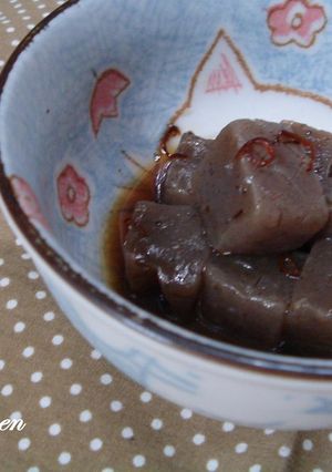 お弁当にももってこい、こんにゃくの甘辛煮-レシピのメイン写真
