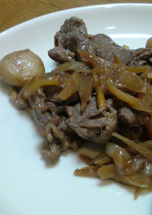 牛肉と里芋のしょうが炒め煮-レシピのメイン写真