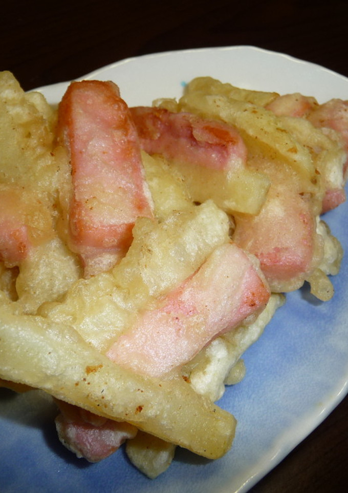 じゃがいもと魚肉ソーセージのかき揚げ-レシピのメイン写真