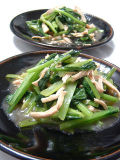 裂くと美味♪鶏胸肉と小松菜の中華炒め-レシピのメイン写真