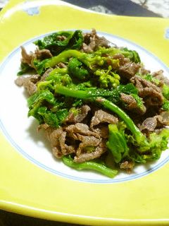 牛肉と小松菜のオイスター炒め-レシピのメイン写真