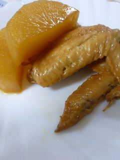 3step!手羽先と大根の甘辛煮♪-レシピのメイン写真