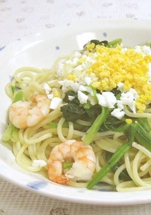 ✿海老とホウレン草のミモザパスタ-レシピのメイン写真