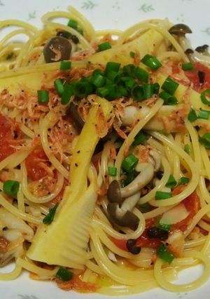 桜エビと筍のパスタ-レシピのメイン写真