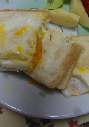 グラタンの次の日に作るクロックマダム-レシピのメイン写真