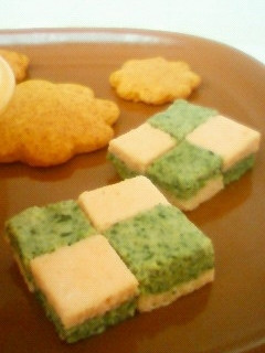 離乳食中期〜☆鮭の二色テリーヌ-レシピのメイン写真