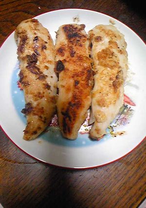 超簡単ササミのガーリック&梅肉焼き-レシピのメイン写真