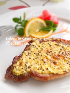 ポークステーキ☆マスタード焼き-レシピのメイン写真