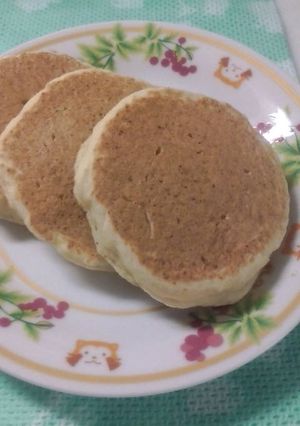しっとりもちもち♪ヘルシー豆腐パンケーキ-レシピのメイン写真