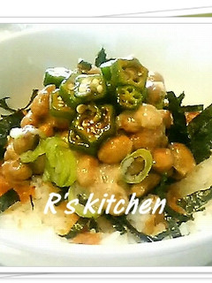 梅と味噌の納豆丼-レシピのメイン写真