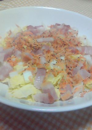 超簡単☆白菜とベーコン蒸し-レシピのメイン写真