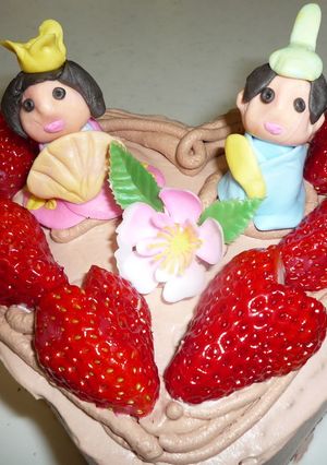 簡単！おひなさまケーキ-レシピのメイン写真