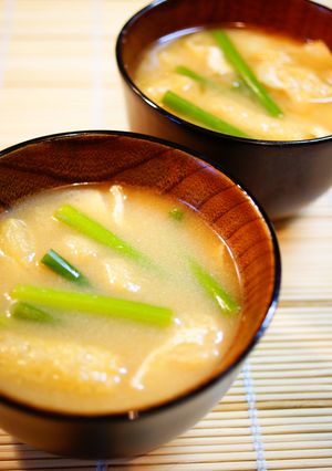 ✿にんにくの芽と油揚げの味噌汁✿-レシピのメイン写真