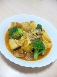 鶏とじゃがいものチリトマト煮-レシピのメイン写真