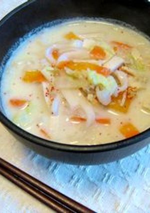 綺麗になれる?!豆乳うどん-レシピのメイン写真
