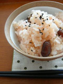 *圧力鍋で北海道の甘納豆お赤飯*-レシピのメイン写真