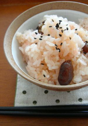 ＊圧力鍋で北海道の甘納豆お赤飯＊-レシピのメイン写真