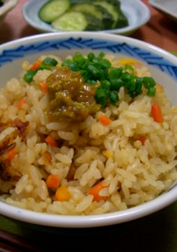 ふきのとう味噌の炊き込みご飯-レシピのメイン写真