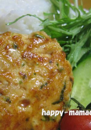 卵を使わない　春の香り　菜の花ハンバーグ-レシピのメイン写真