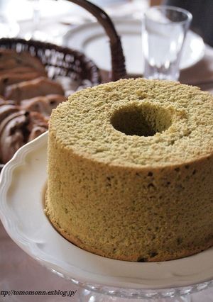 ふわふわ抹茶のシフォンケーキ-レシピのメイン写真